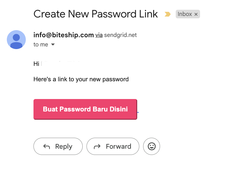 make new password